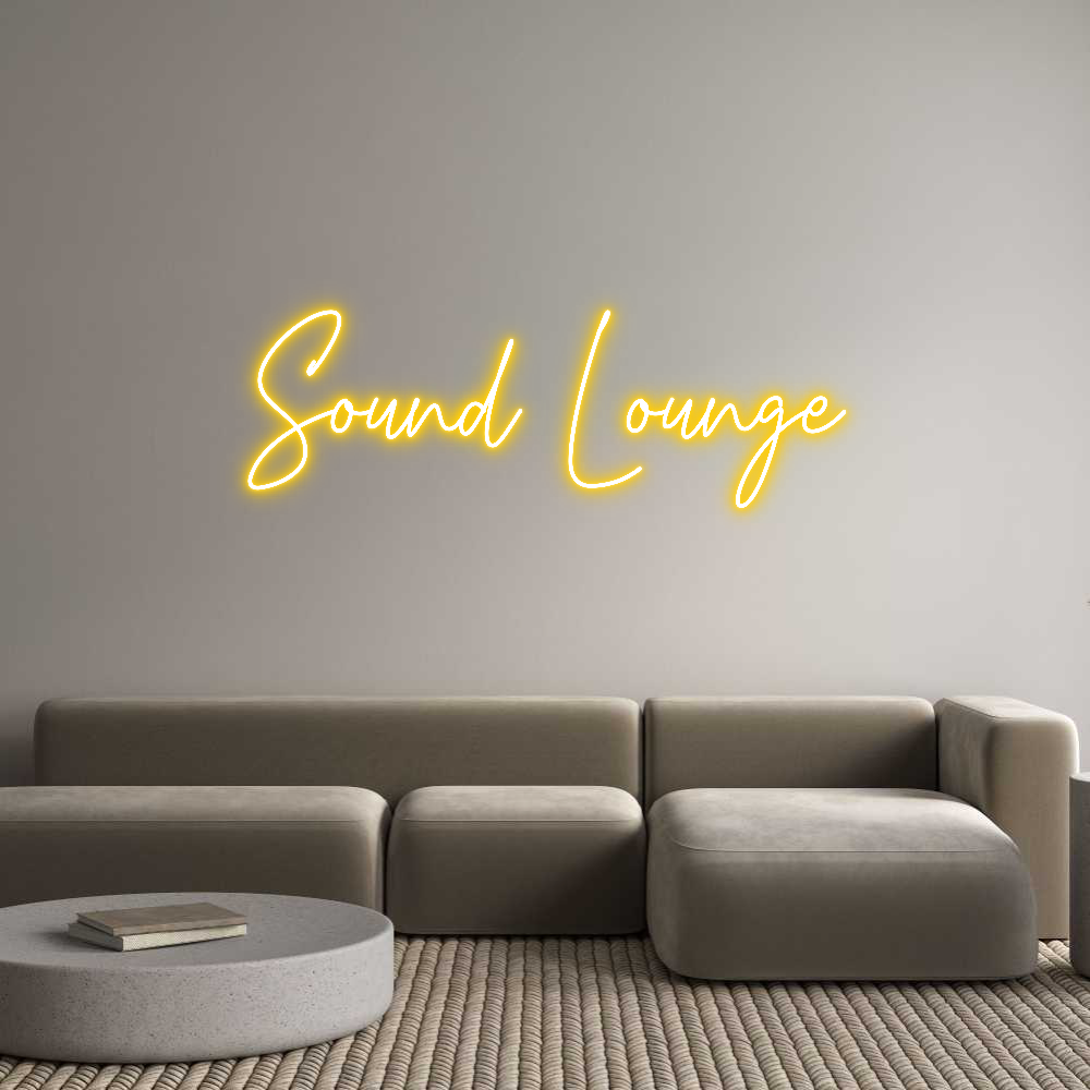 Custom Neon Text - Sound Lounge