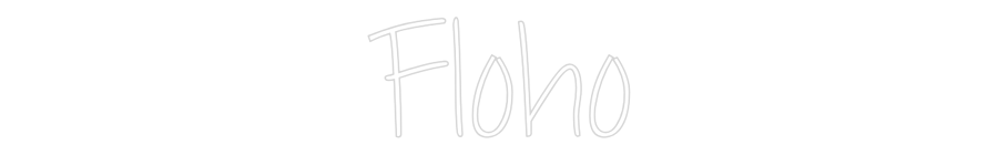 Custom Neon Text - Floho