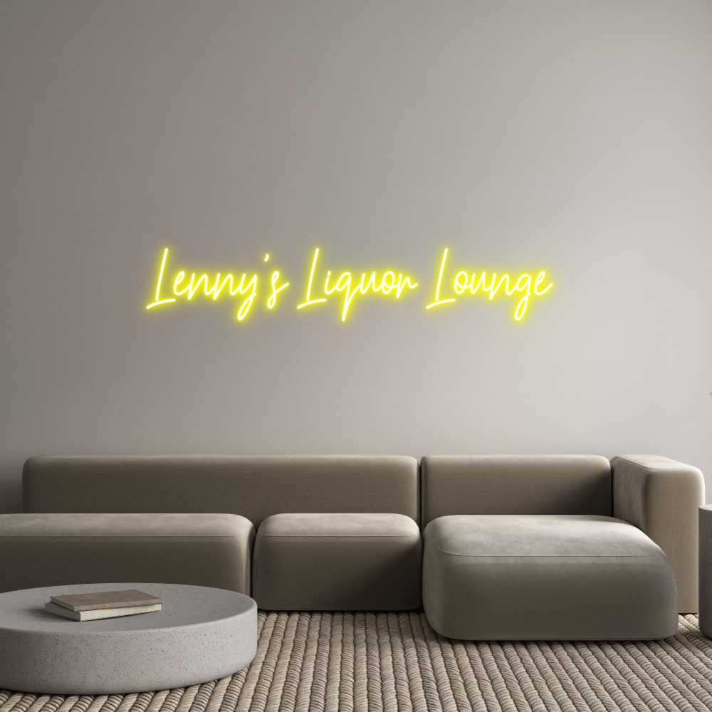 Custom Neon: Lenny's Liquo...