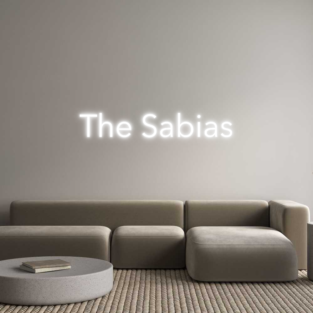 Custom Neon Text - The Sabias