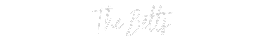 Custom Neon Text - The Betts