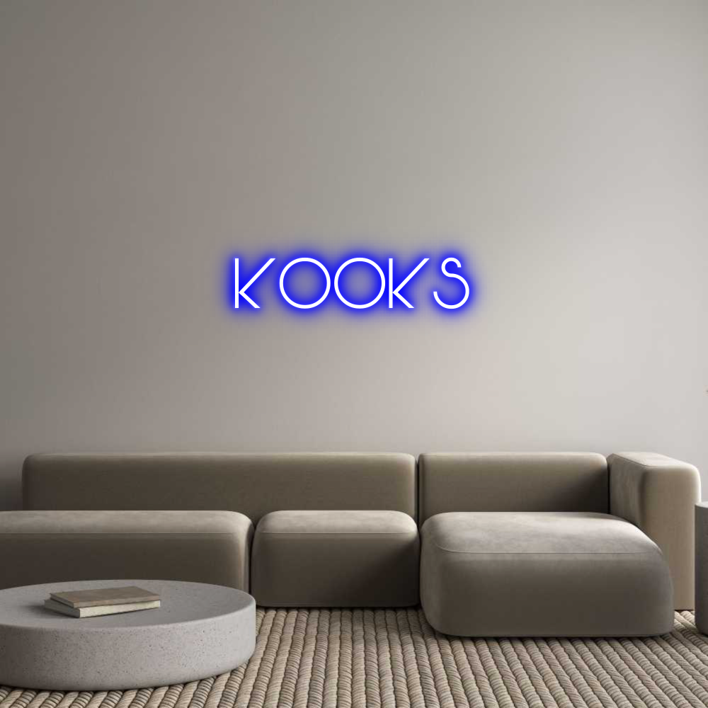 Custom Neon Text - kooks