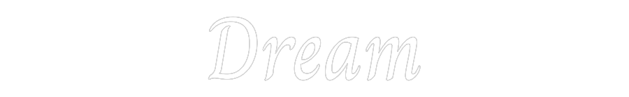 Custom Neon Text - Dream