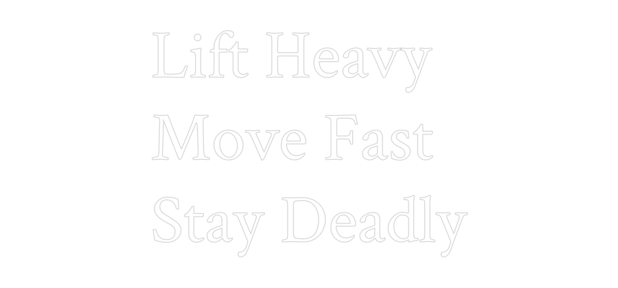 Custom Neon: Lift Heavy
M...