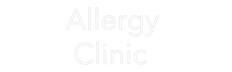 Custom Neon Text - Allergy 
 Cl...