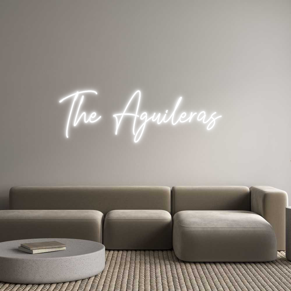 Custom Neon Text - The Aguileras