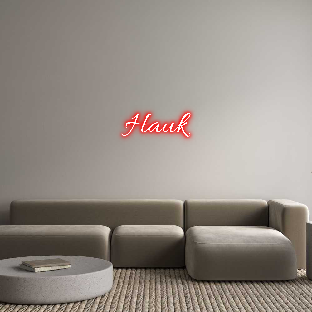 Custom Neon Text - Hauk