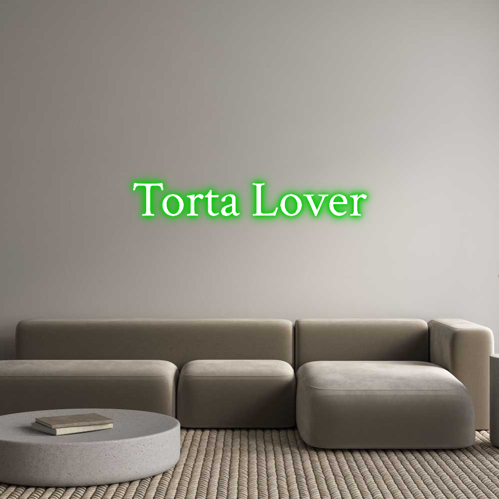 Custom Neon Text - Torta Lover