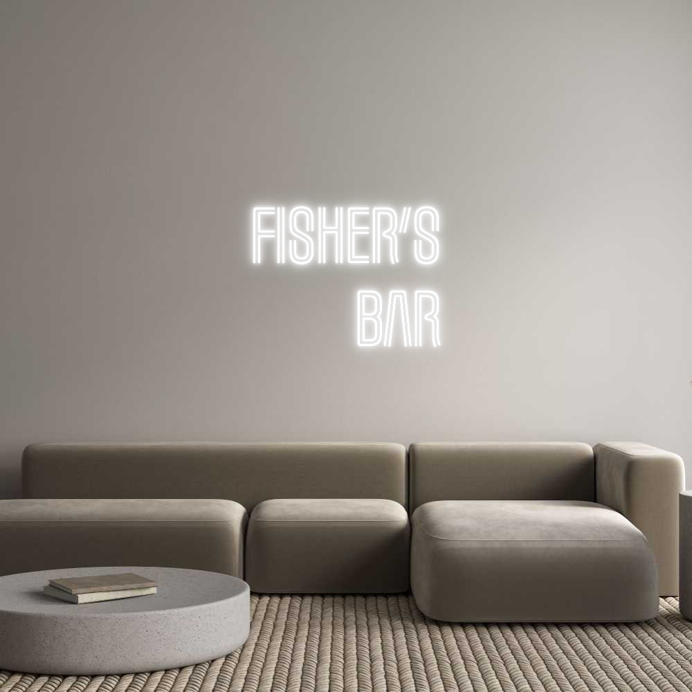 Custom Neon Text - Fisher’s
Bar