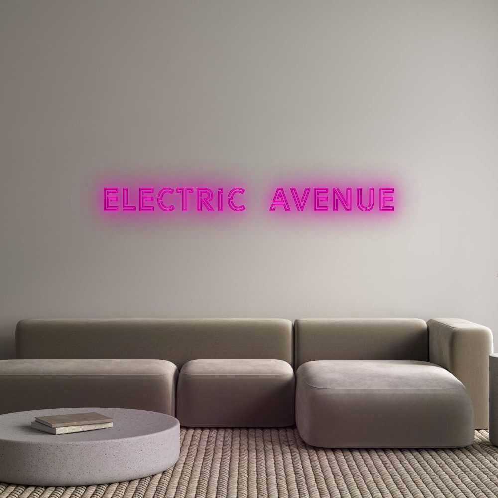 Custom Neon: ELECTRIC  AVE...