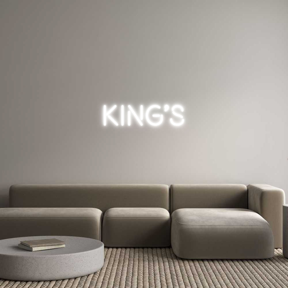 Custom Neon: King's