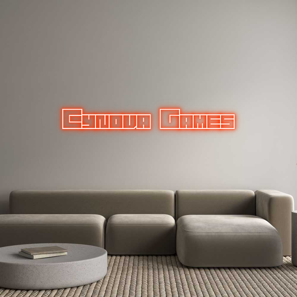 Custom Neon Text - Cynova Games