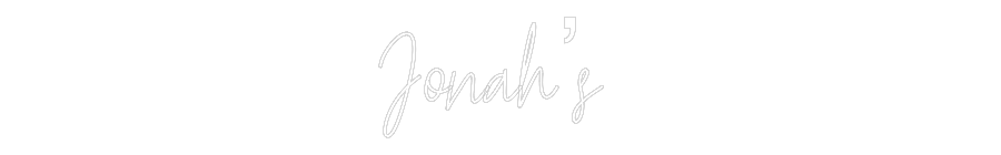 Custom Neon Text - Jonah’s