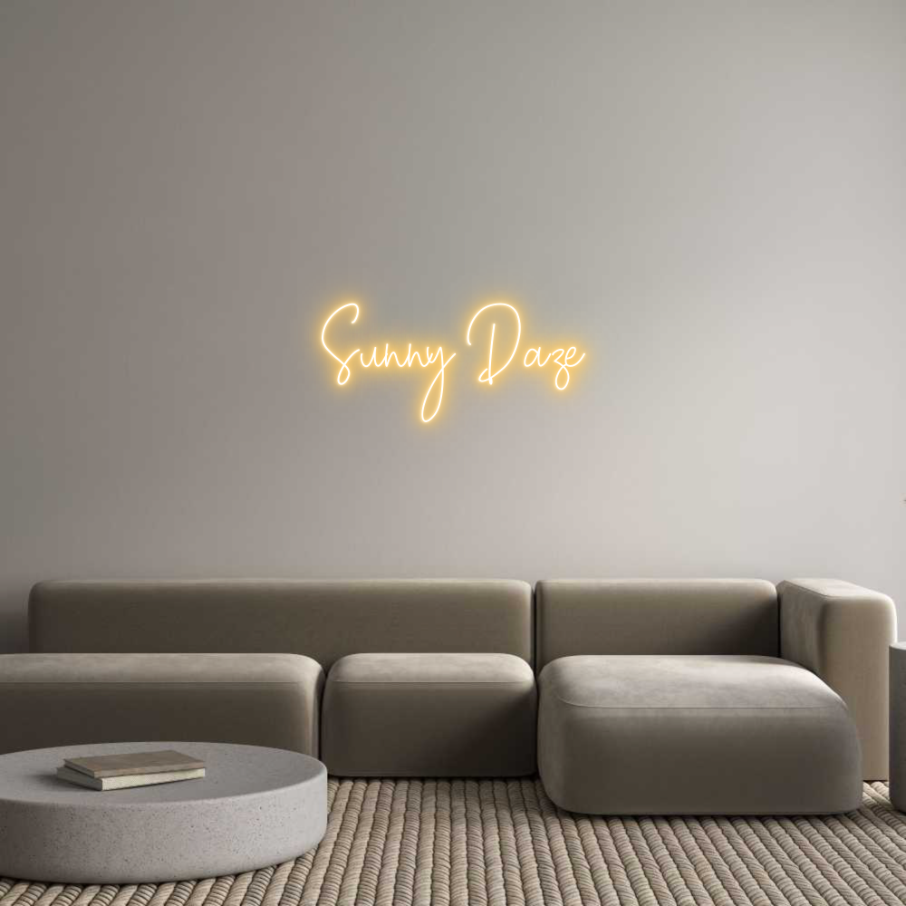 Custom Neon Text - Sunny Daze