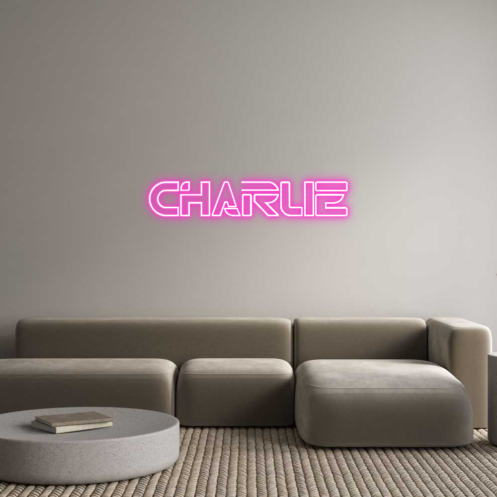 Custom Neon Text - Charlie