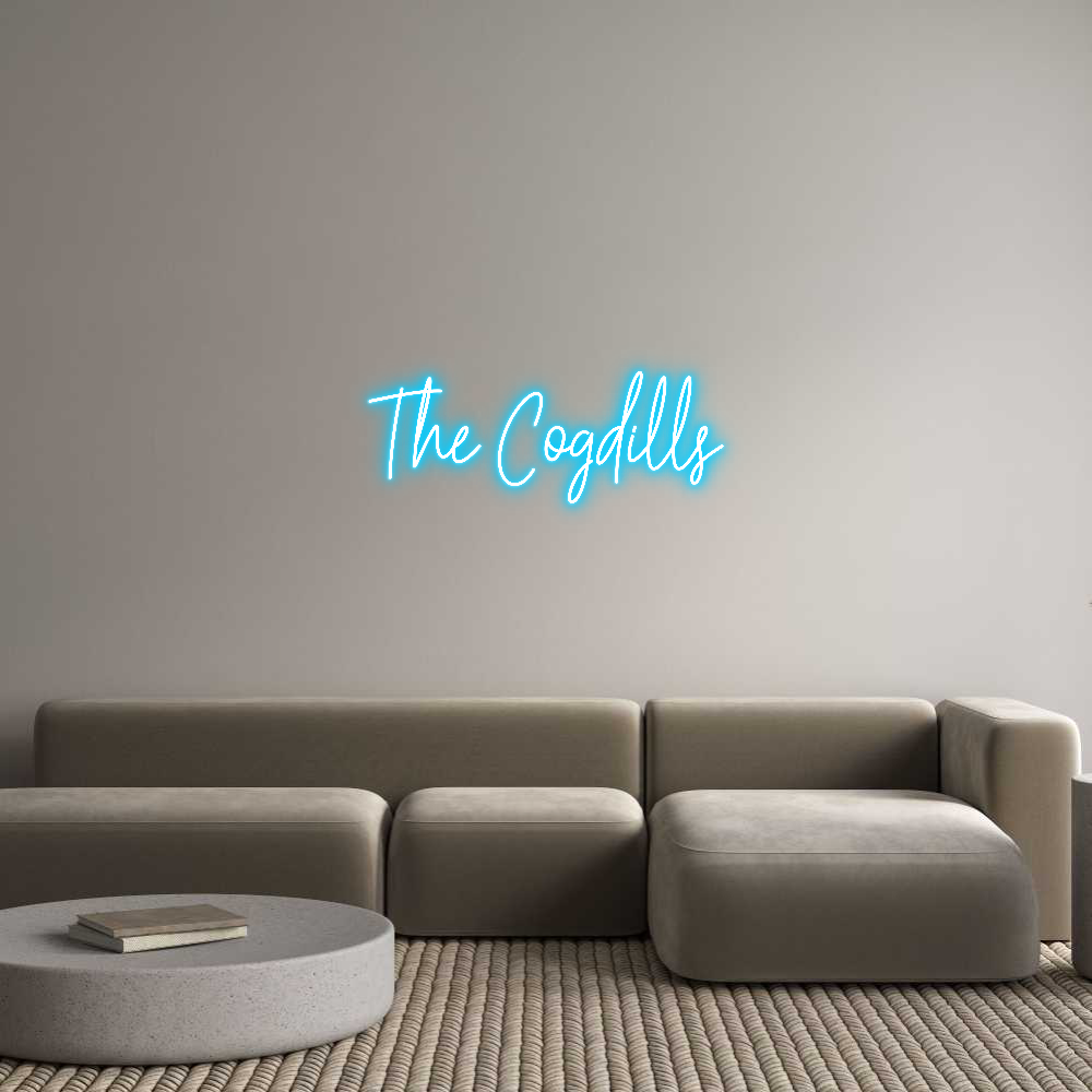 Custom Neon Text - The Cogdills