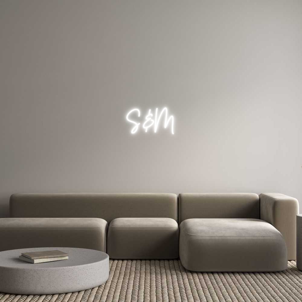 Custom Neon Text - S&M