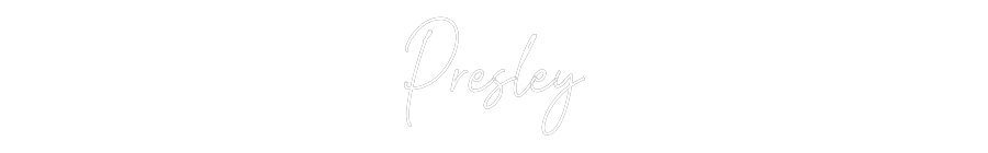 Custom Neon Text - Presley