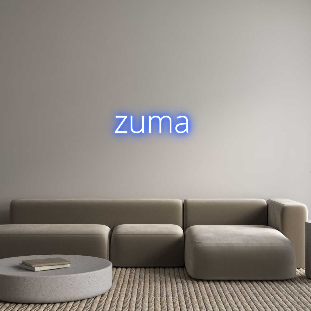 Custom Neon Text - zuma