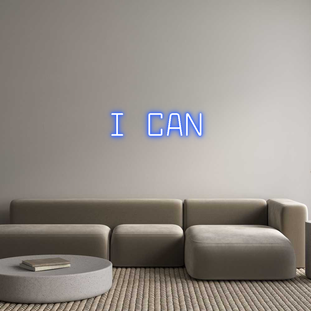 Custom Neon Text - I CAN