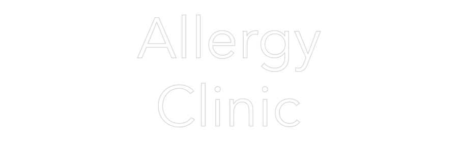 Custom Neon Text - Allergy
Clinic