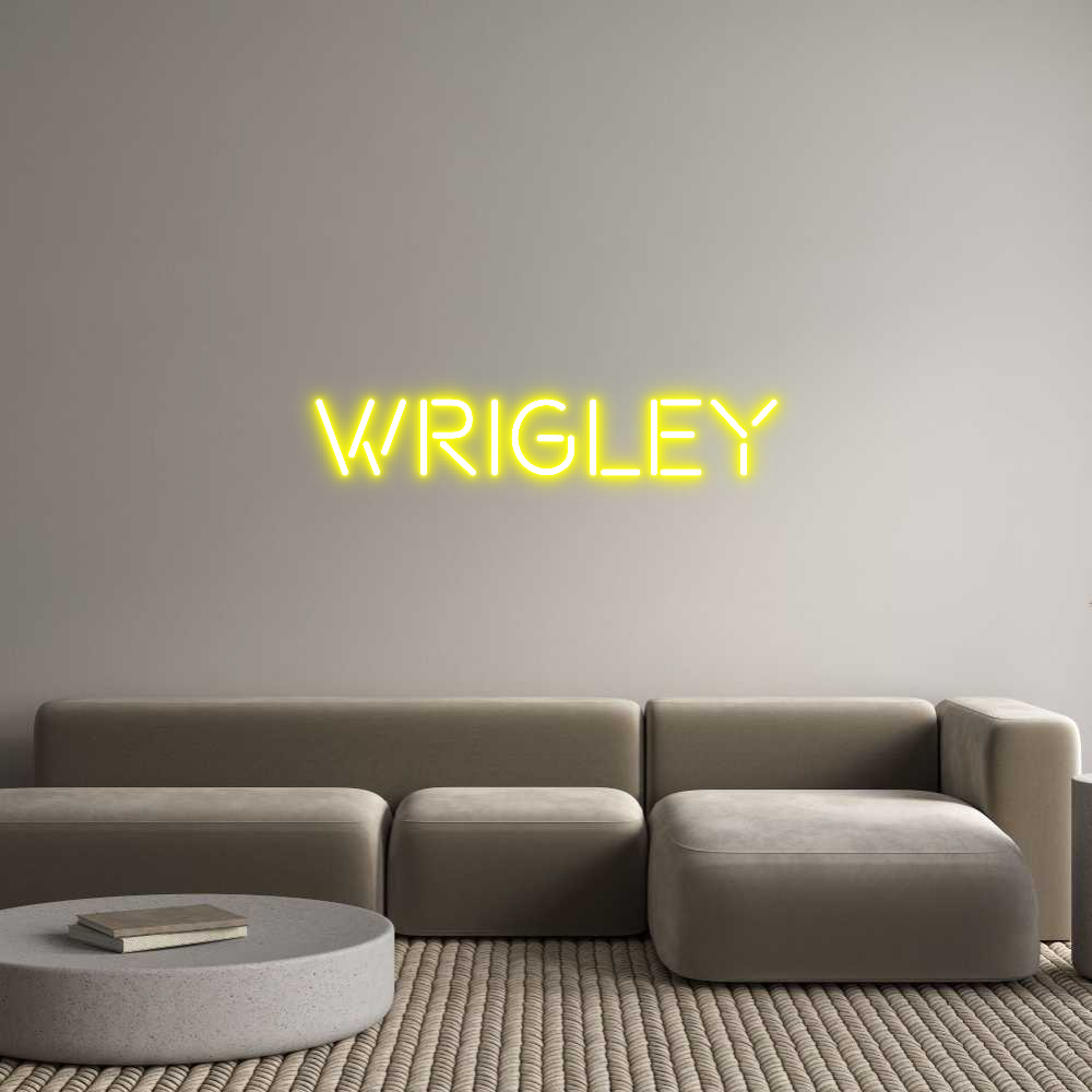 Custom Neon Text - Wrigley