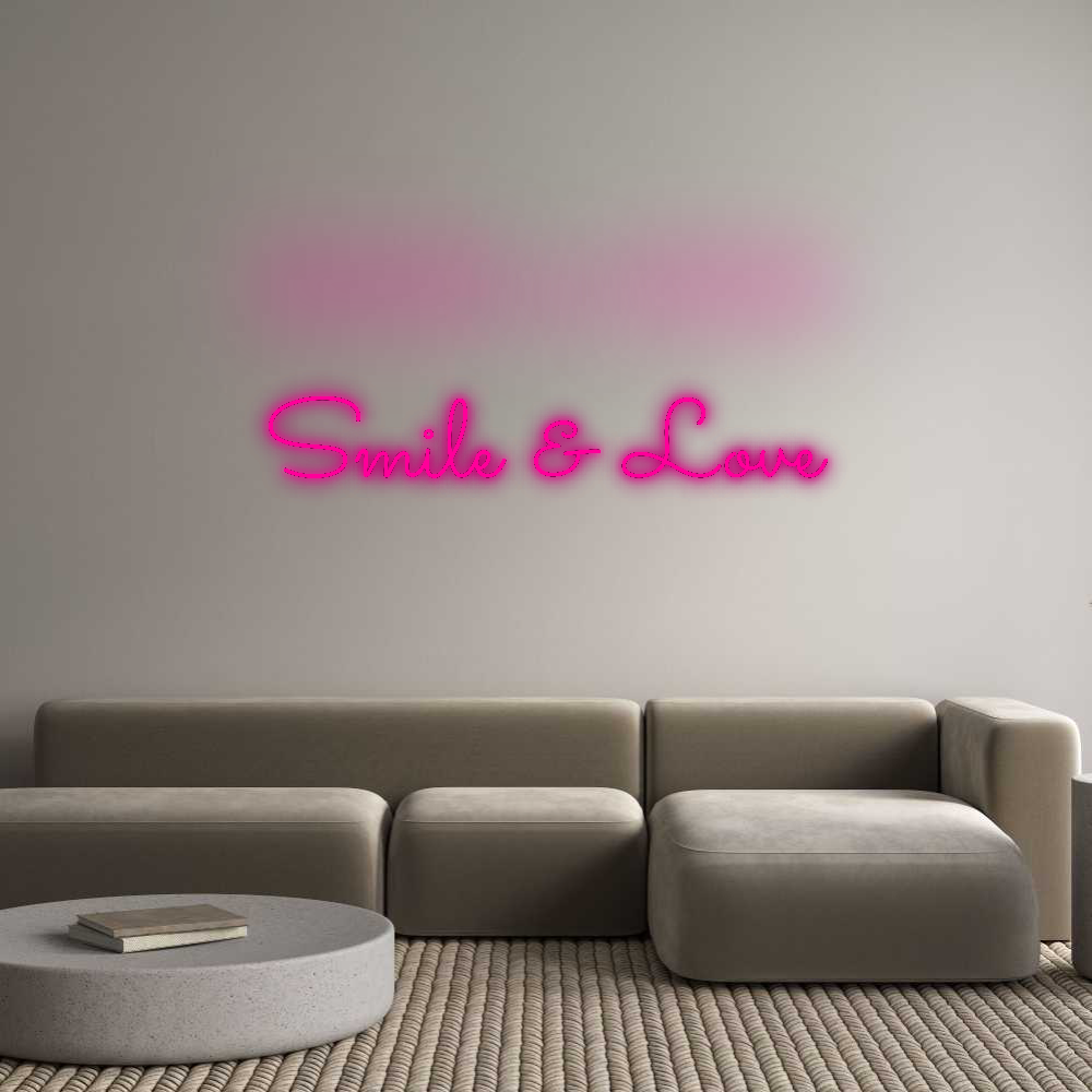 Custom Neon: Smile & Love