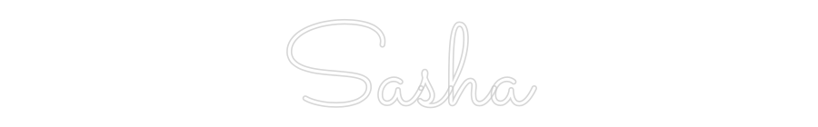 Custom Neon Text - Sasha