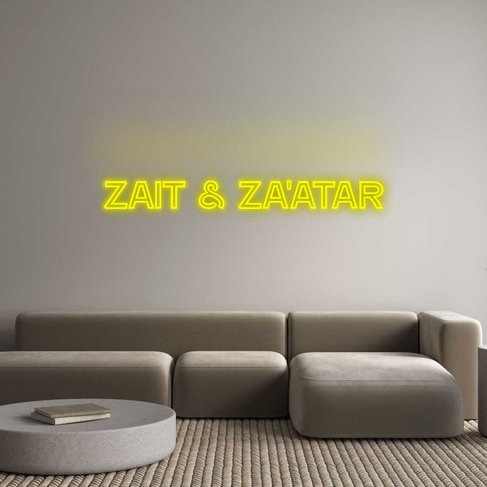 Custom Neon: Zait & Za'atar