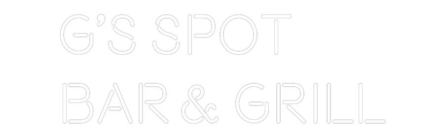 Custom Neon Text - G’s Spot
bar...