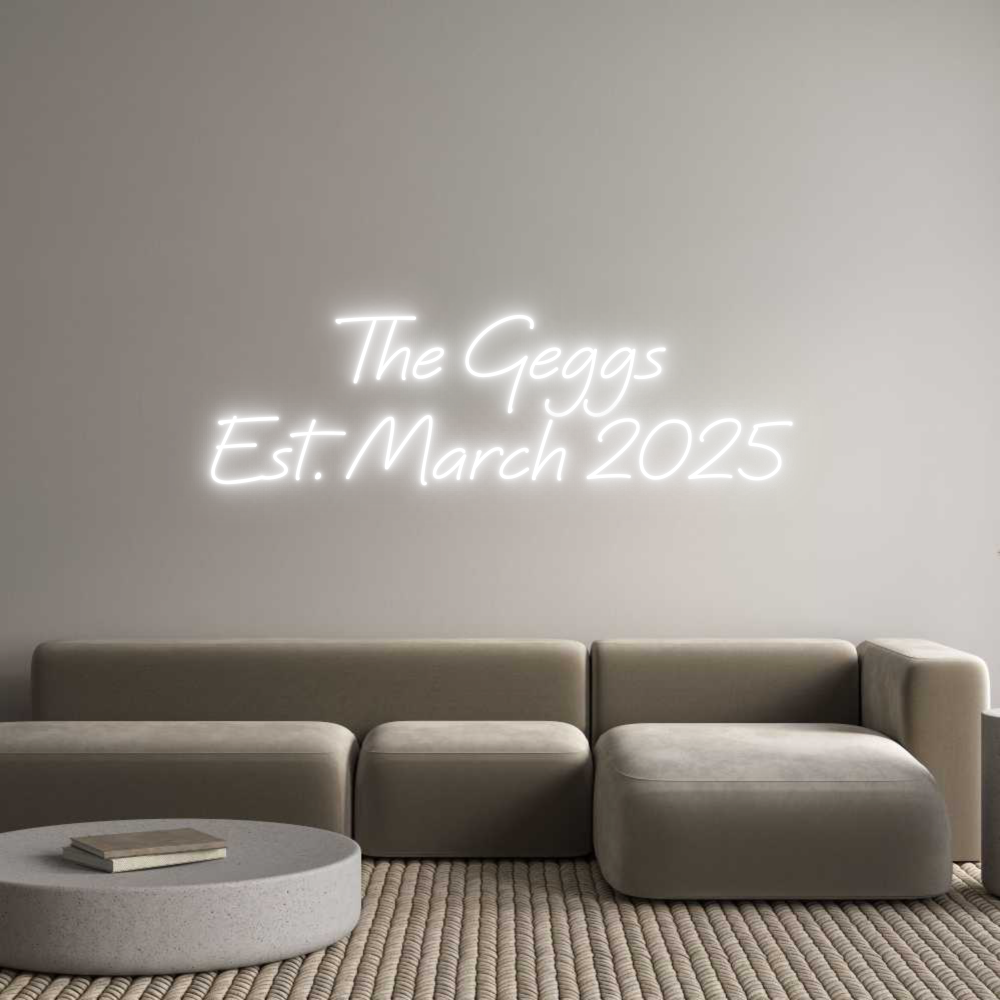 Custom Neon Text - The Geggs
Es...