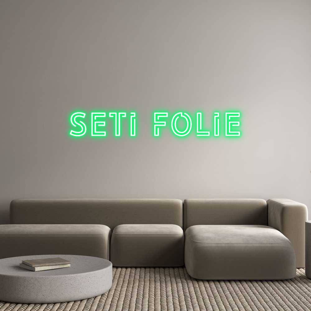 Custom Neon Text - Seti Folie