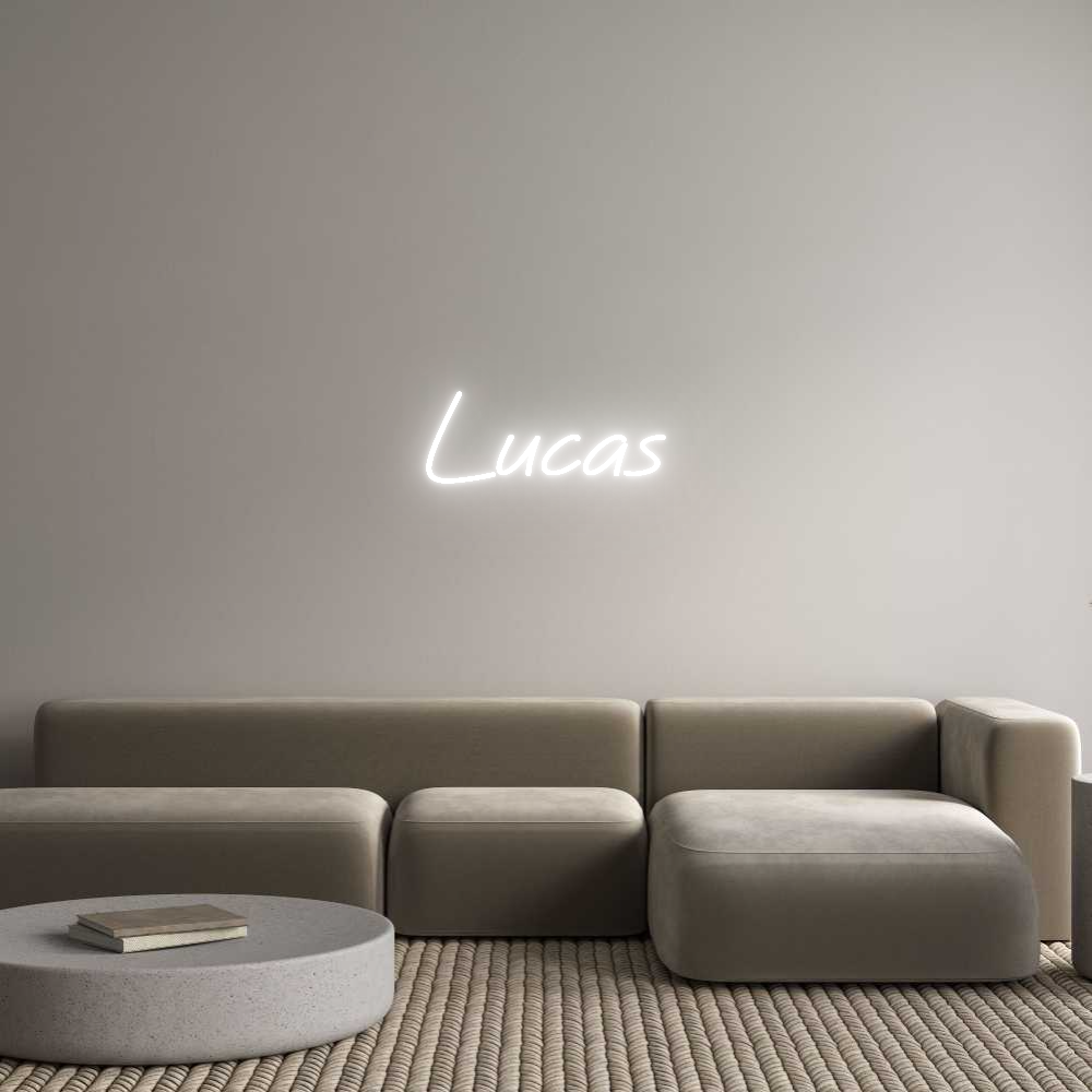 Custom Neon Text - Lucas