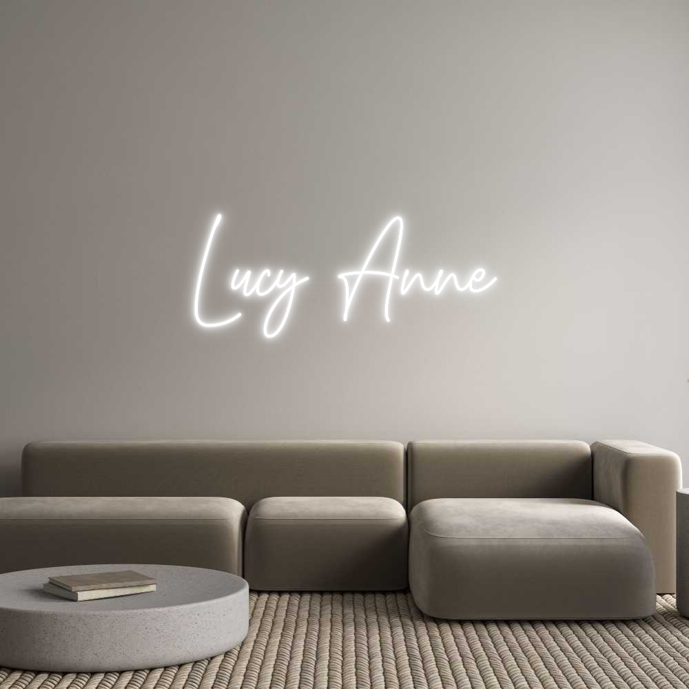 Custom Neon Text - Lucy Anne