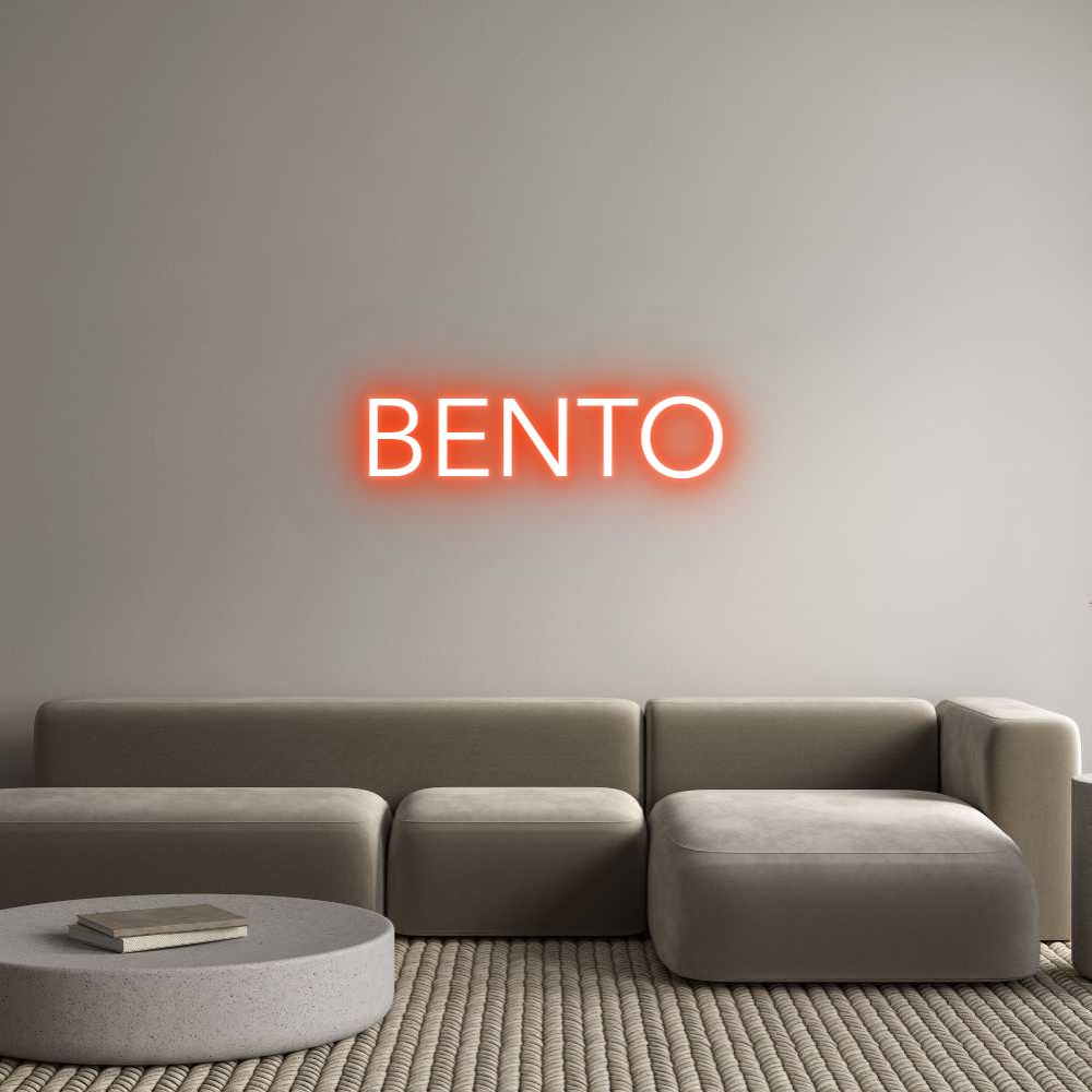 Custom Neon Text - BENTO