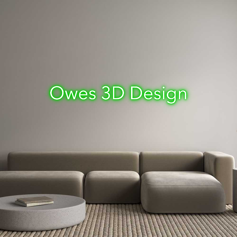 Custom Neon: Owes 3D Design