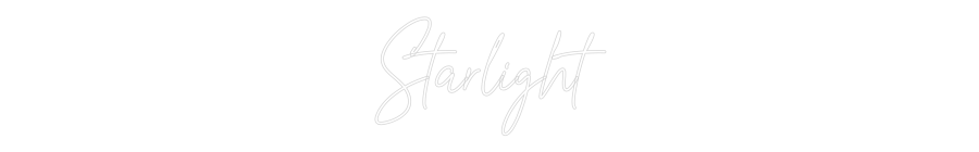 Custom Neon Text - Starlight