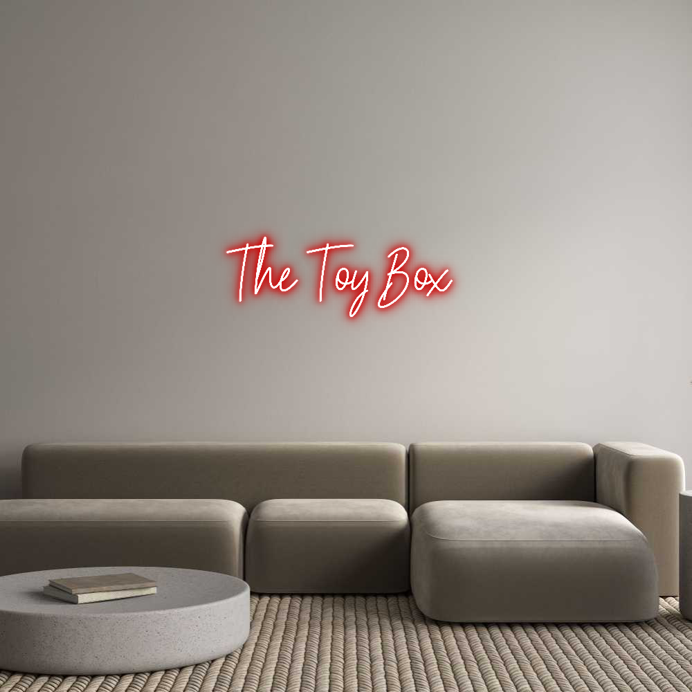 Custom Neon Text - The Toy Box