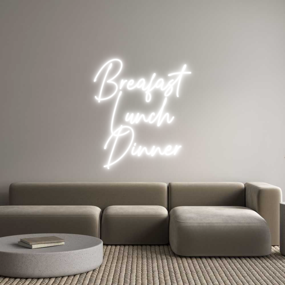 Custom Neon Text - Breafast
Lun...