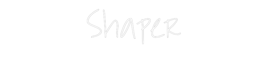 Custom Neon Text - Shaper