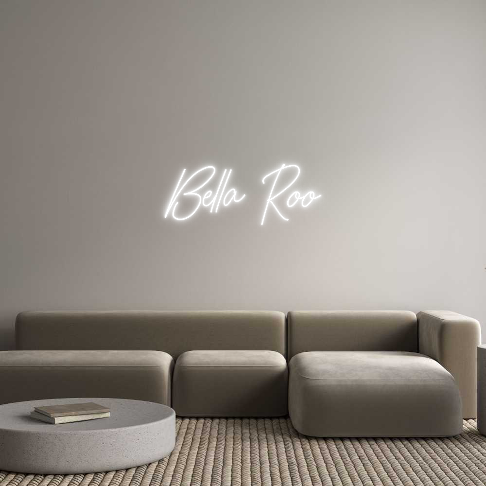 Custom Neon Text - Bella Roo