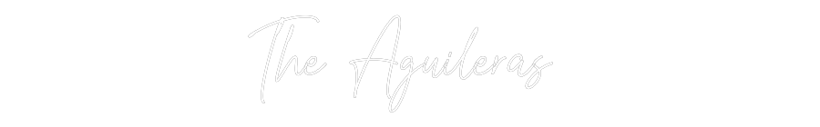 Custom Neon Text - The Aguileras