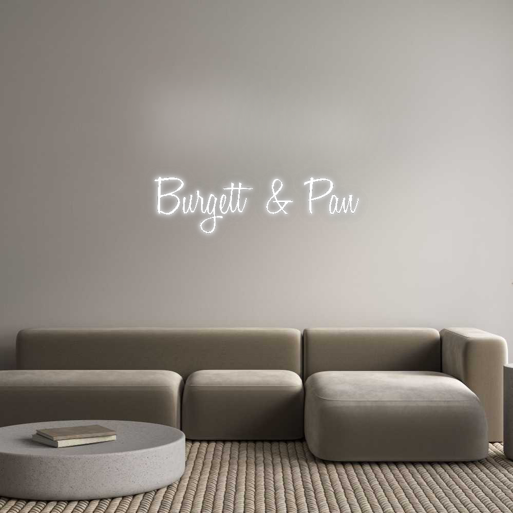 Custom Neon: Burgett & Pan