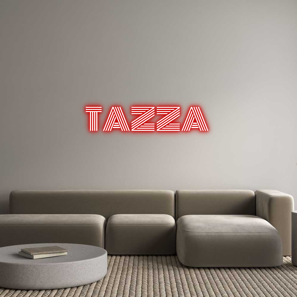 Custom Neon Text - TAZZA