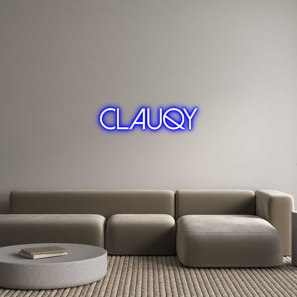 Custom Neon Text - Clauqy