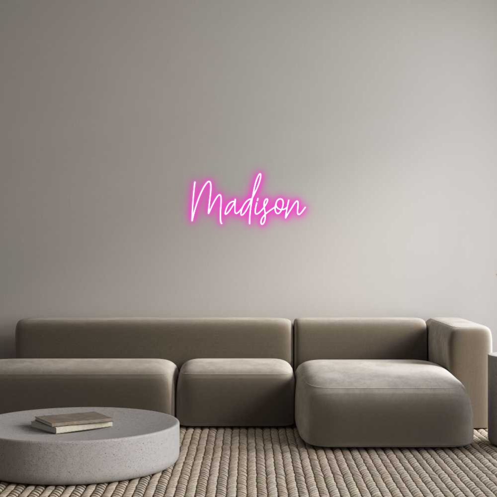 Custom Neon Text - Madison