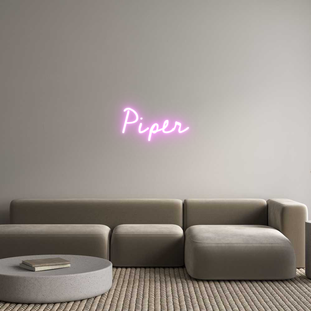 Custom Neon Text - Piper