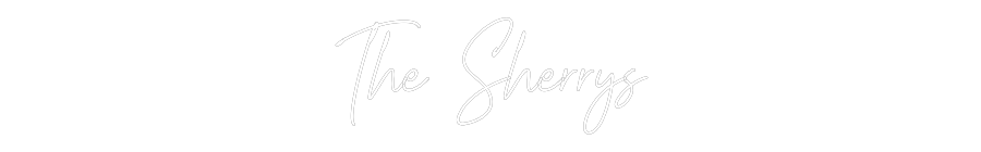 Custom Neon Text - The Sherrys