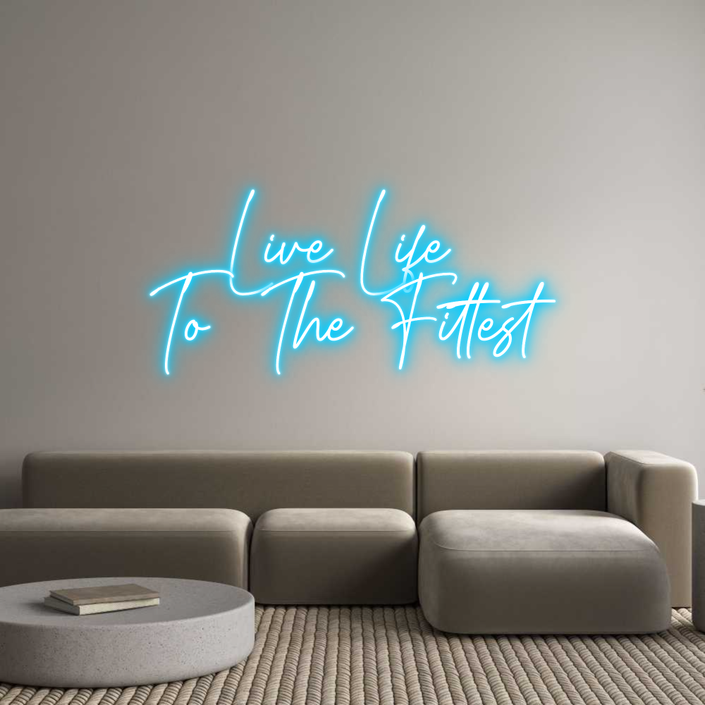 Custom Neon Text - Live Life 
T...