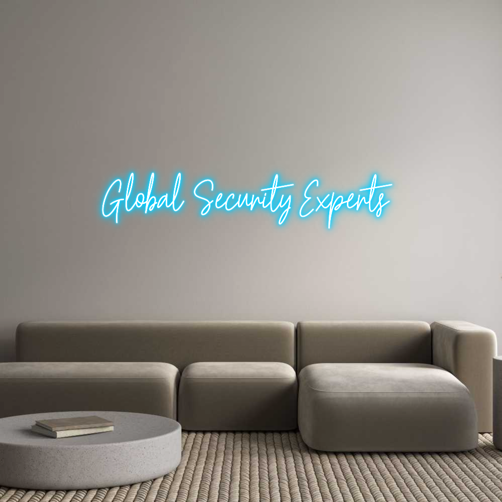 Custom Neon Text - Global Securi...